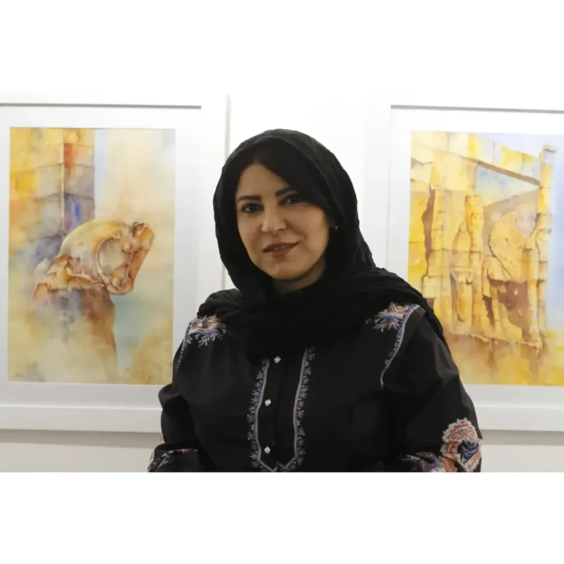 گذری بر نمایشگاه 'سایه ای از شکوه'آثار آبرنگ فاطمه سادات صفی زادهبا سپاس از حضور اساتید و هنرمن