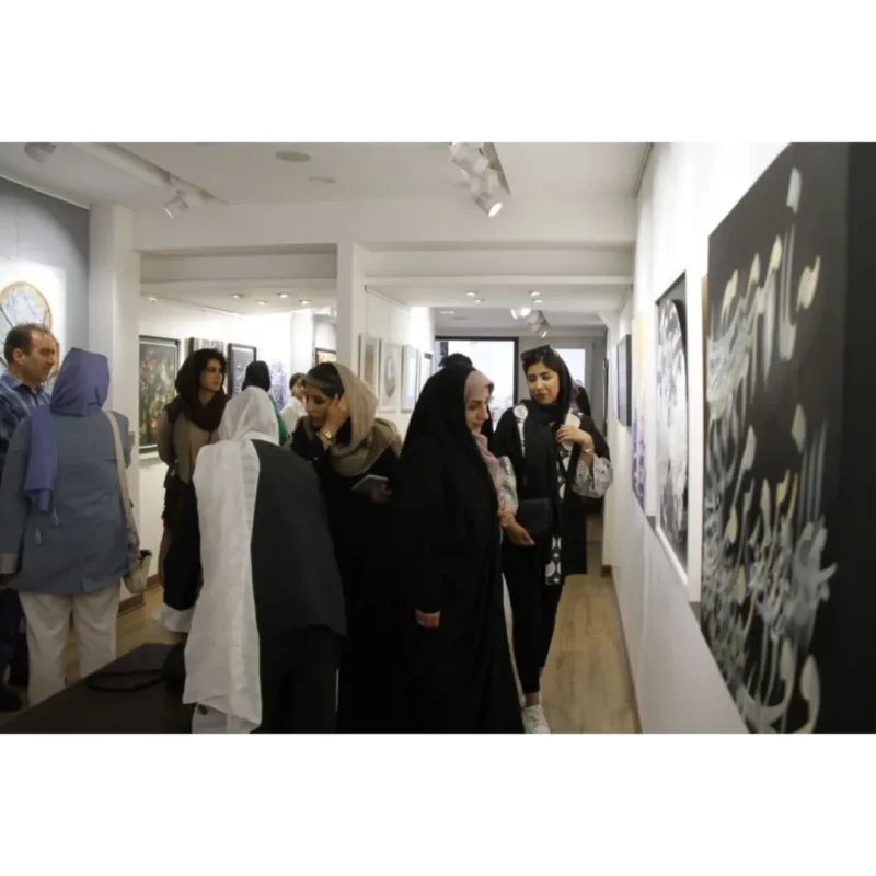 گذری بر نمایشگاه گروهی ' خط مهربانی ۳ ' با تشکر از حضور اساتید ،هنرمندان و علاقمندان به هنر خوش (3)
